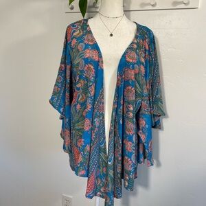 Floral Paisley Kimono Cardigan